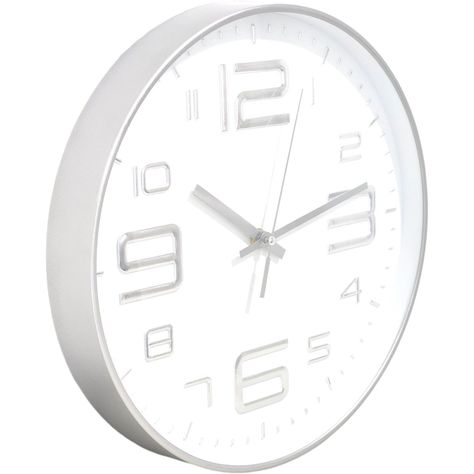 Reloj de Pared Decorativo 30cm Plateado DBREL04-1