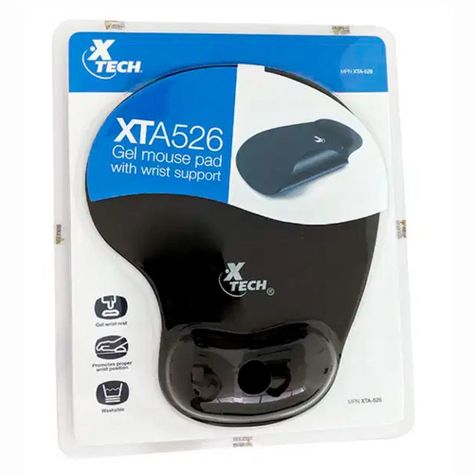 Mouse Pad Alfombrilla Apoya Muñeca Gel Silicona Xtech-3