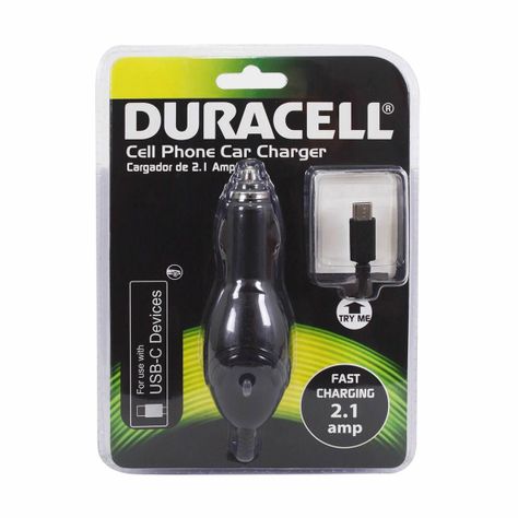 Cargador Auto 12v Tipo C Duracell 2.1a-1