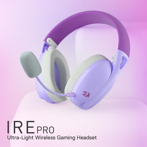 Redragon H848 Purpura Bluetooth, microfono desmontable-1