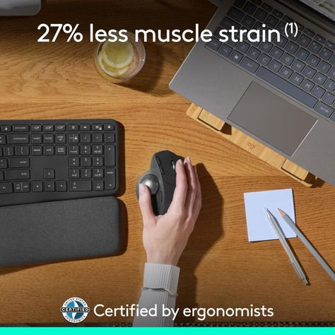 Logitech MX Ergo S Advanced Mouse inalámbrico-3