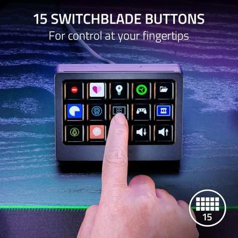 Razer Stream Controller X - 15 botones Switchblade-1