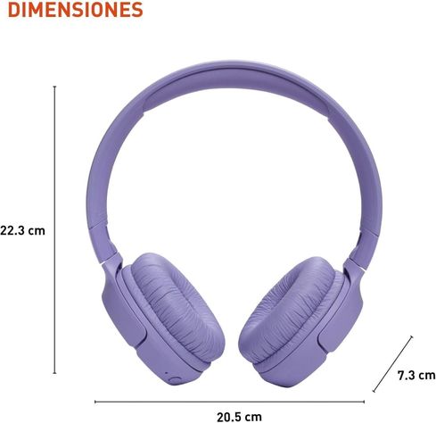 JBL Tune 520BT - Auriculares inalámbricos (Morado)-1