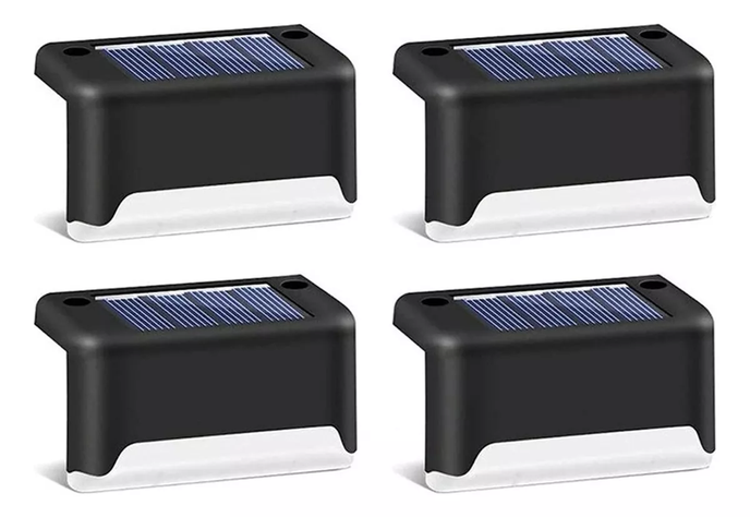 Lampara Solar Led - Luz Cálida 4 Unidades-0