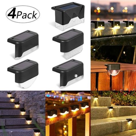 Lampara Solar Led - Luz Cálida 4 Unidades-1