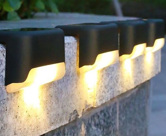 Lampara Solar Led - Luz Cálida 4 Unidades-2