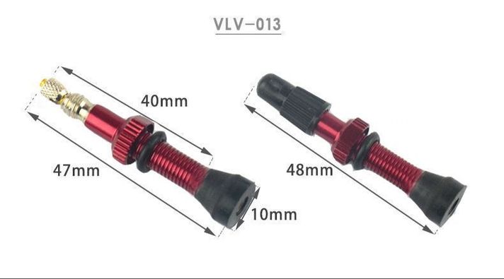 Válvulas Tubeless Bicicleta Presta Tubular 44 Y 60-3