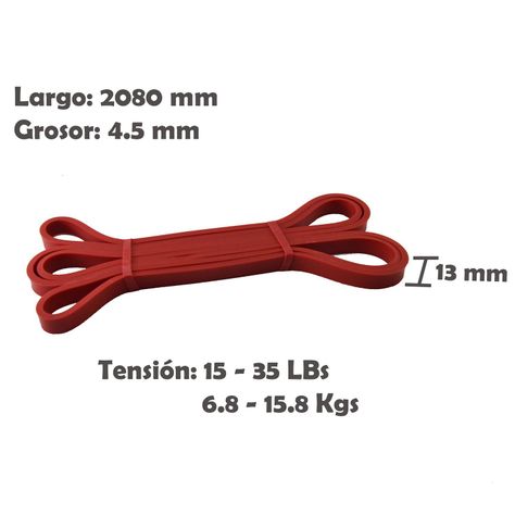 Banda Pull up 13mm Roja Crossfit Calistenia-1