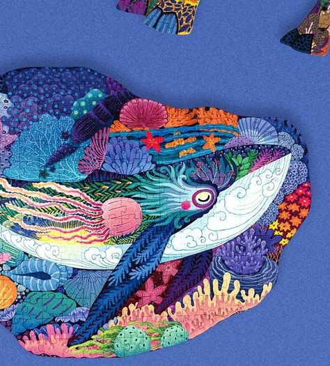 Puzzle La Ballena y el mar en una caracola - Mideer - Rompecabezas-3