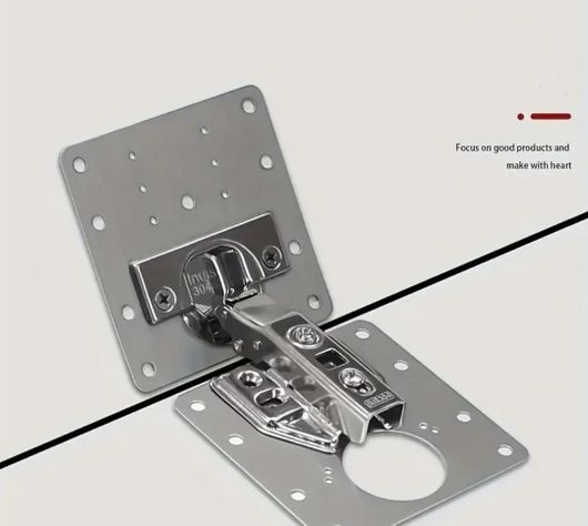 Placa Acero Repara Bisagra 90x90 Mm Unidad-4