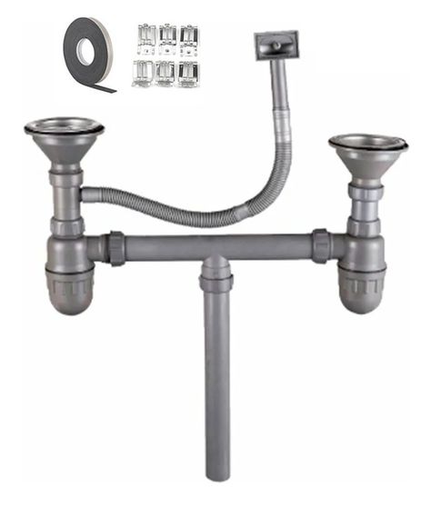 Acero Lavaplatos Empotrado 120cm Kit Sif/Des LD-4