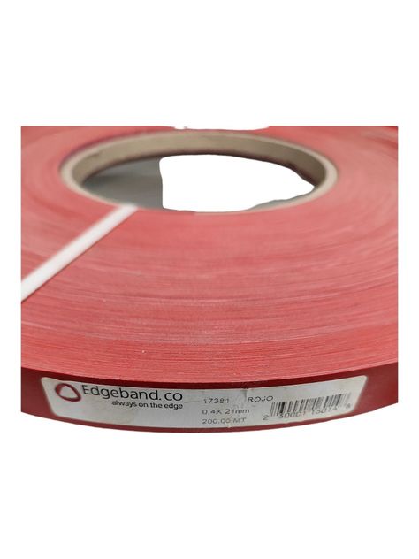 Tapacanto Pvc Rollo 200 mt 21mm Rojo-3