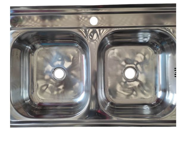 Acero Lavaplatos Sobreponer 120cm Kit Sif/Des LD-2