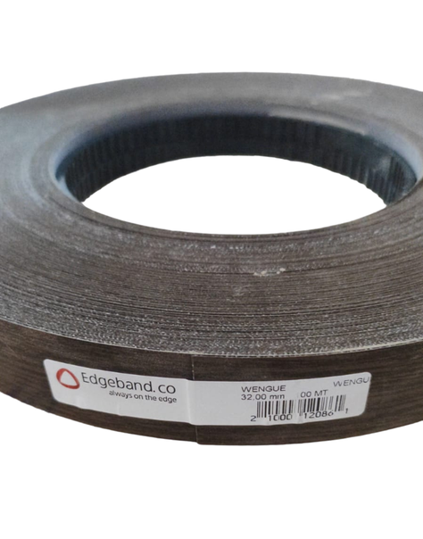 Tapacanto Encolado Rollo 100 Mt 32mm Wengue-1