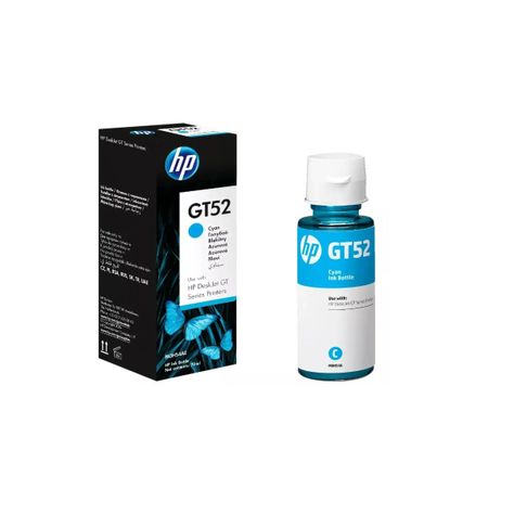 Botella hp GT52 Cyan Original-0
