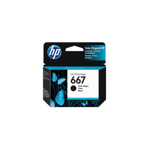 Cartucho hp 667 Negro Original 1275/2374/2375/2376/2775-0