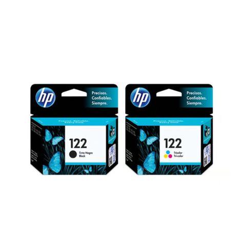 Pack Cartuchos hp 122 Original Negro / Tricolor-1