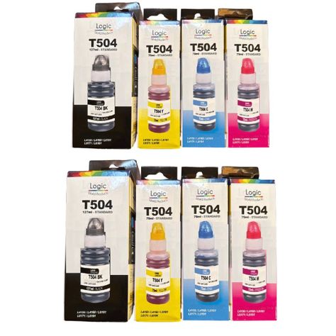 Pack X2 Tintas Compatibles para T504 Modelos L-4150 L-4160-0