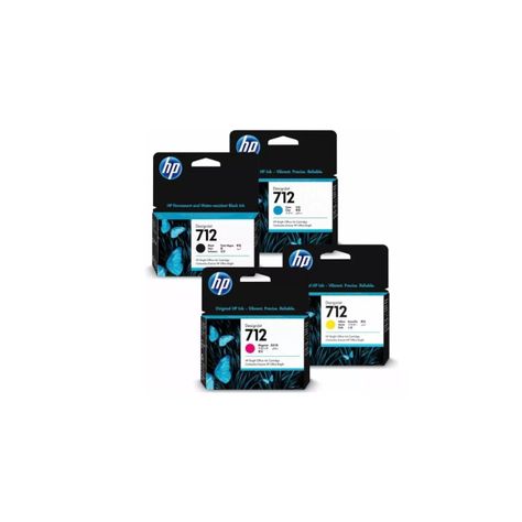 Pack Cartuchos hp 712 Original N/M/C/Y-0