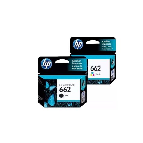 Pack Cartuchos hp 662 Original Negro / Tricolor-0