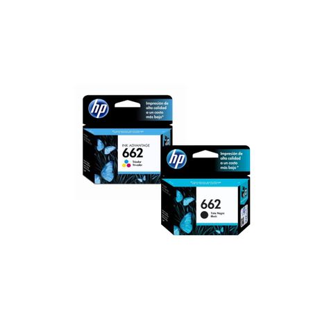 Pack Cartuchos hp 662 Original Negro / Tricolor-1