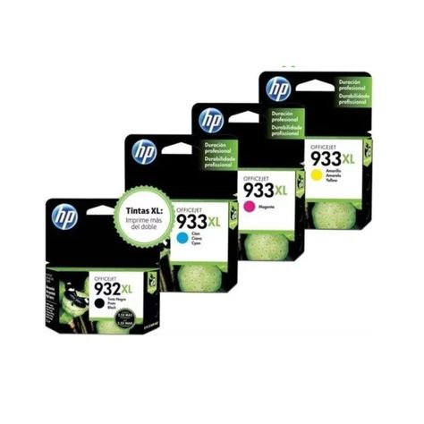 Pack Cartuchos hp 932XL-933XL Original N/M/C/Y-0