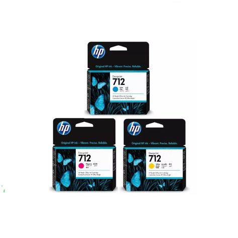 Pack 3 Cartuchos hp 712 M/C/Y Originales-1