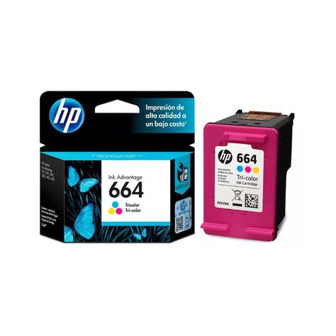 Cartucho hp 664 Tricolor Original 1115/2135/3635/3835-0