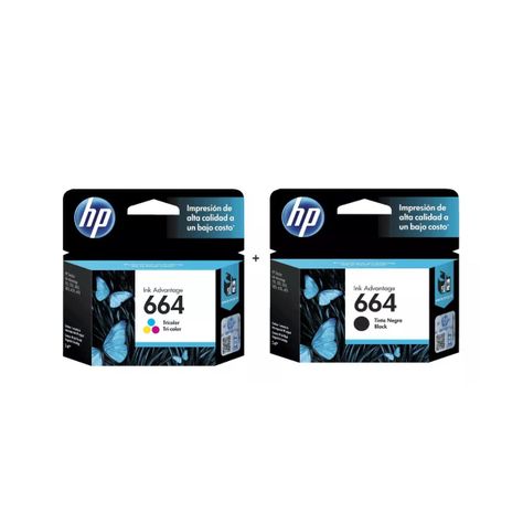 Pack Cartuchos hp 664 Original Negro / Tricolor 1115/2135-1