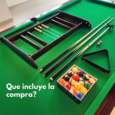 Mesa de Pool + Cubierta de Comedor 250x130cm Garra de Águila-2
