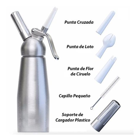Sifon Crema Batida Dispensador Chantilly De Acero -2