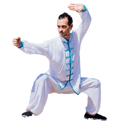 Qïng Tai Chi Uniforme Kimono Taichi Wushu Kunfu-0