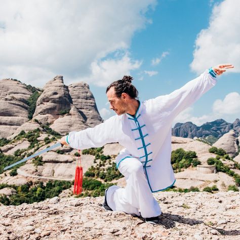 Qïng Tai Chi Uniforme Kimono Taichi Wushu Kunfu-2