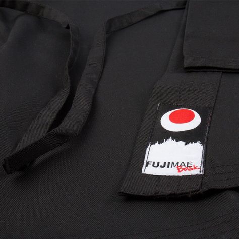 Kimono Gi Karate FUJIMAE Basic Negro (155cm a 165cm)-3