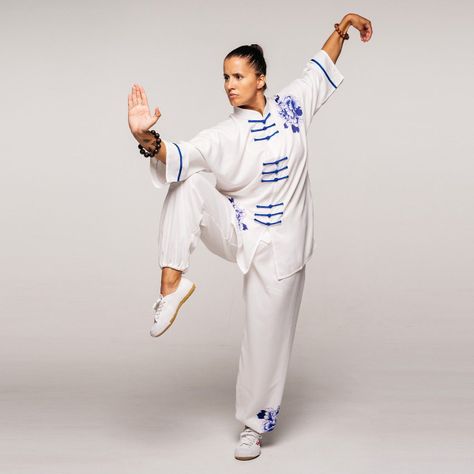 Qïng Porcelain Ss Tai Chi Uniforme Kimono Taichi Wushu Kunfu-1