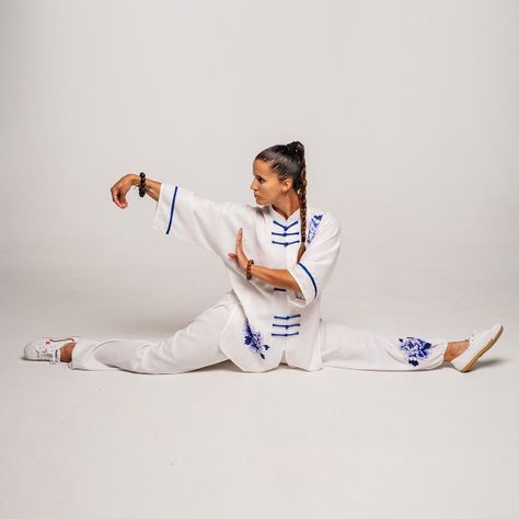 Qïng Porcelain Ss Tai Chi Uniforme Kimono Taichi Wushu Kunfu-2