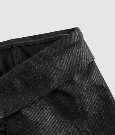 Crop Top Jeans Negro-3