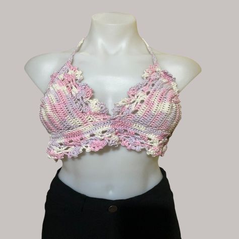 Crop Top Tejido Multicolor-0