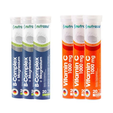 Bcomplex - Magnesio (3) + Vitamina C 1000 mg (3)  - Pack 6 unidades.-0