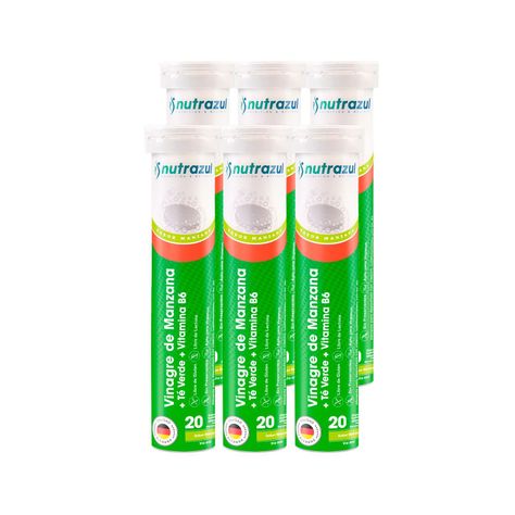 Vinagre de Manzana + Té Verde + Vitamina B6 - Pack 6 unidades.-0
