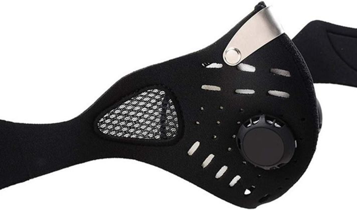 Mascara de neopreno con filtro de carbón activado y regulación de flujo de oxígeno-2