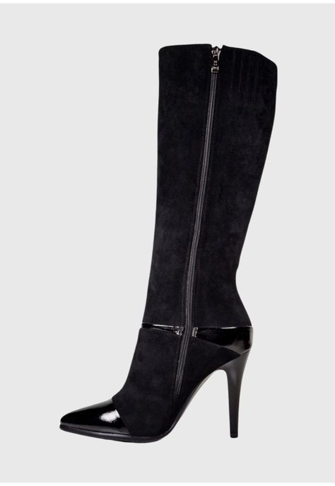 Bota Haikou Negro Gamuza-4