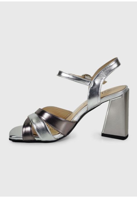 Sandalia Cuero Aluney Plateado-6