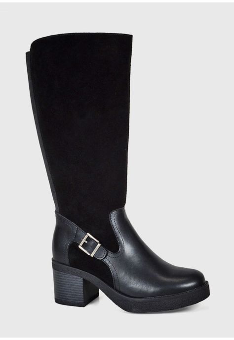 Bota Cuero Usune Negro-1