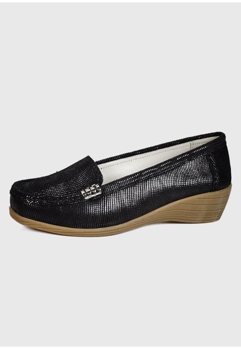 Mocasín Cuero Helen Negro-0