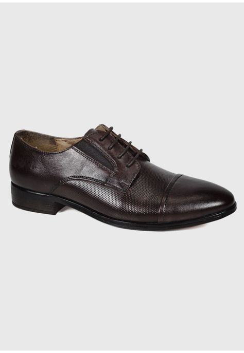 Zapato Cuero Roma Café Oscuro-1