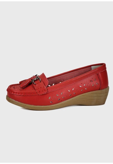 Mocasín Renata Rojo-0