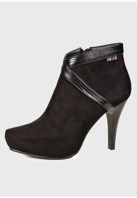 Botín Ileana Negro Suede-0