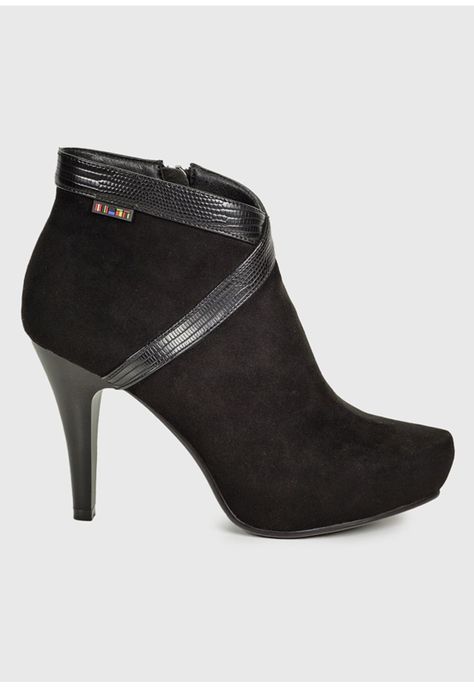 Botín Ileana Negro Suede-1
