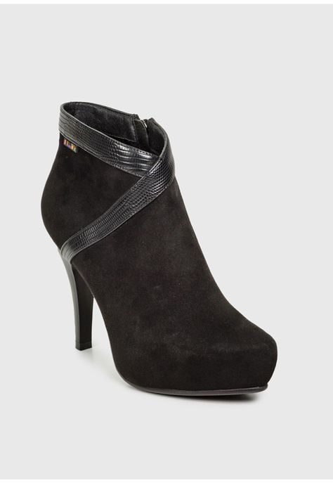 Botín Ileana Negro Suede-2